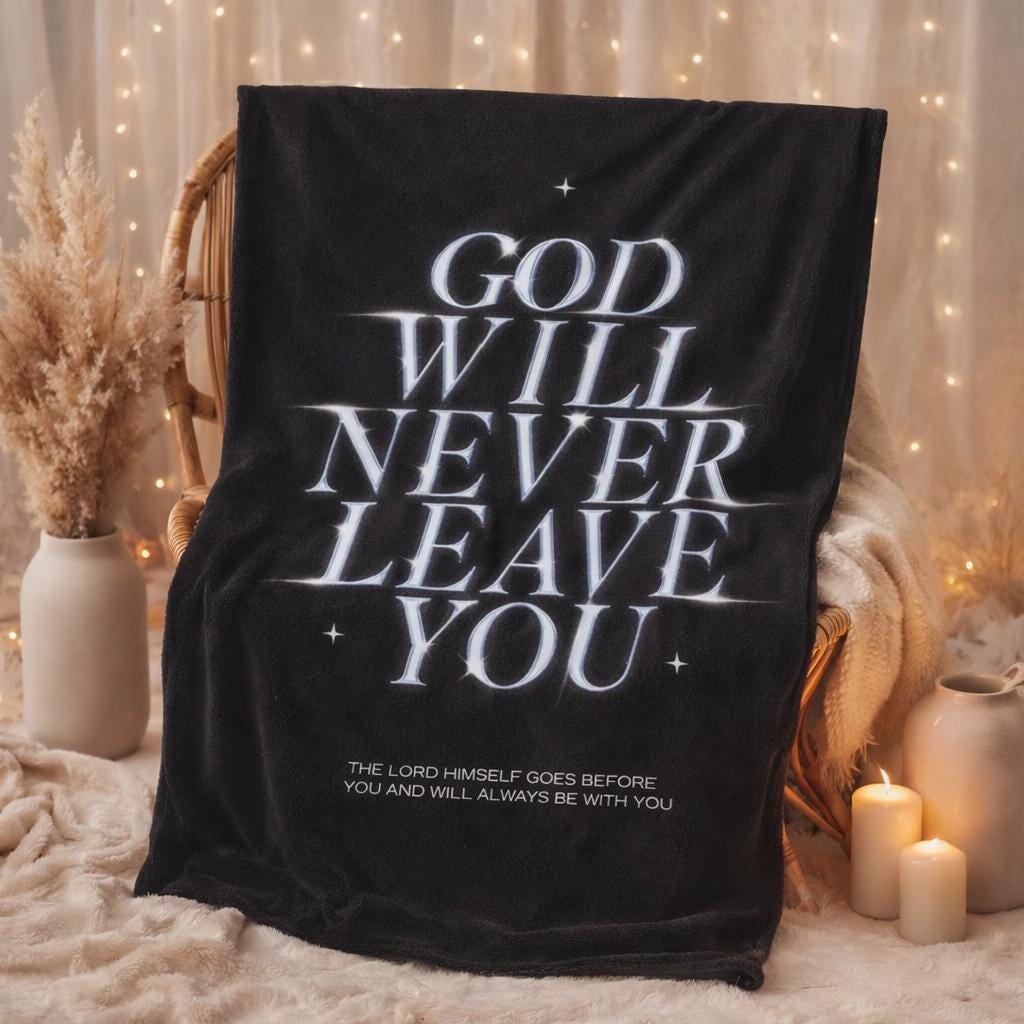 God Will Never Leave You-Arctic Fleece Blanket