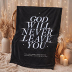 God Will Never Leave You-Arctic Fleece Blanket