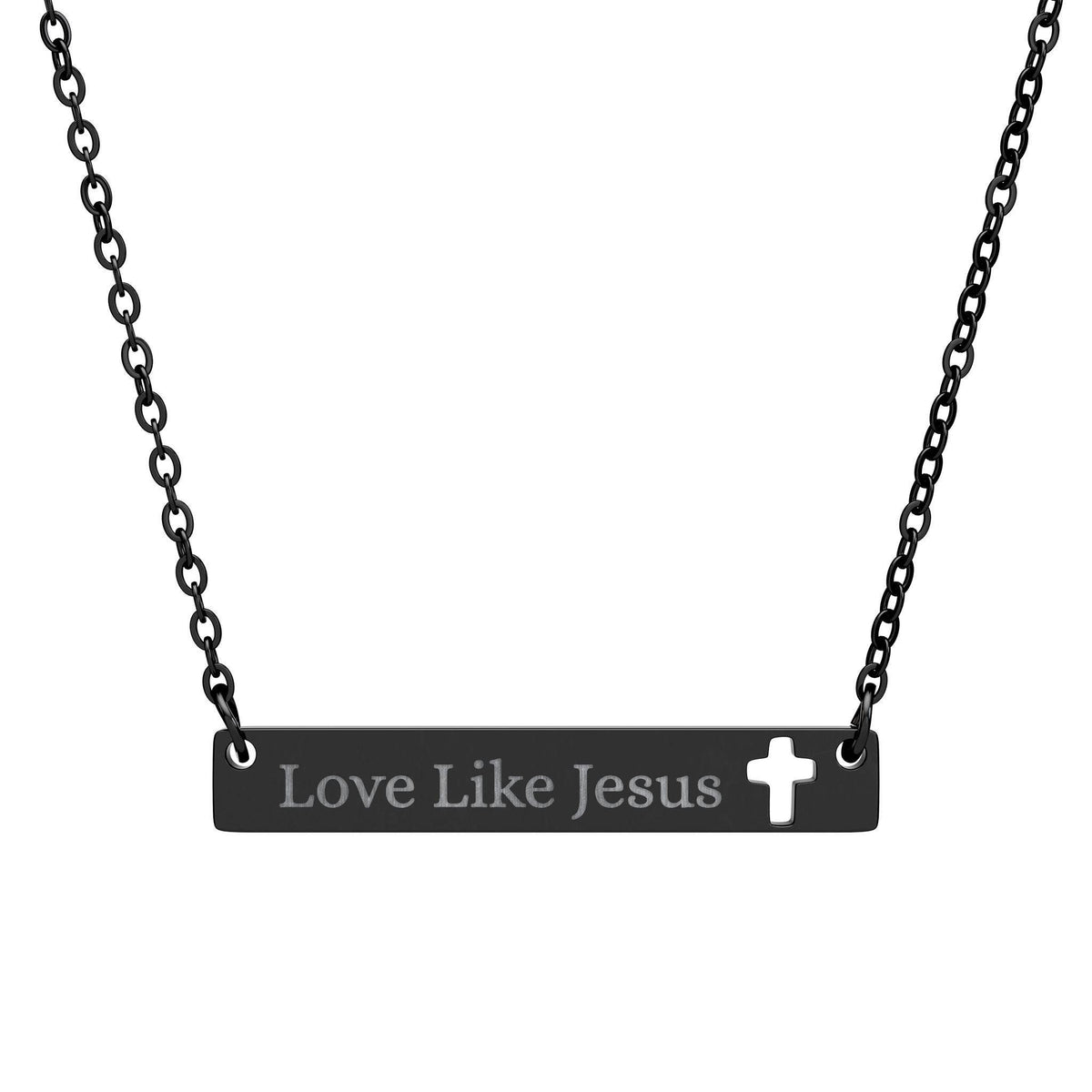 Love Like Jesus Bar Necklace