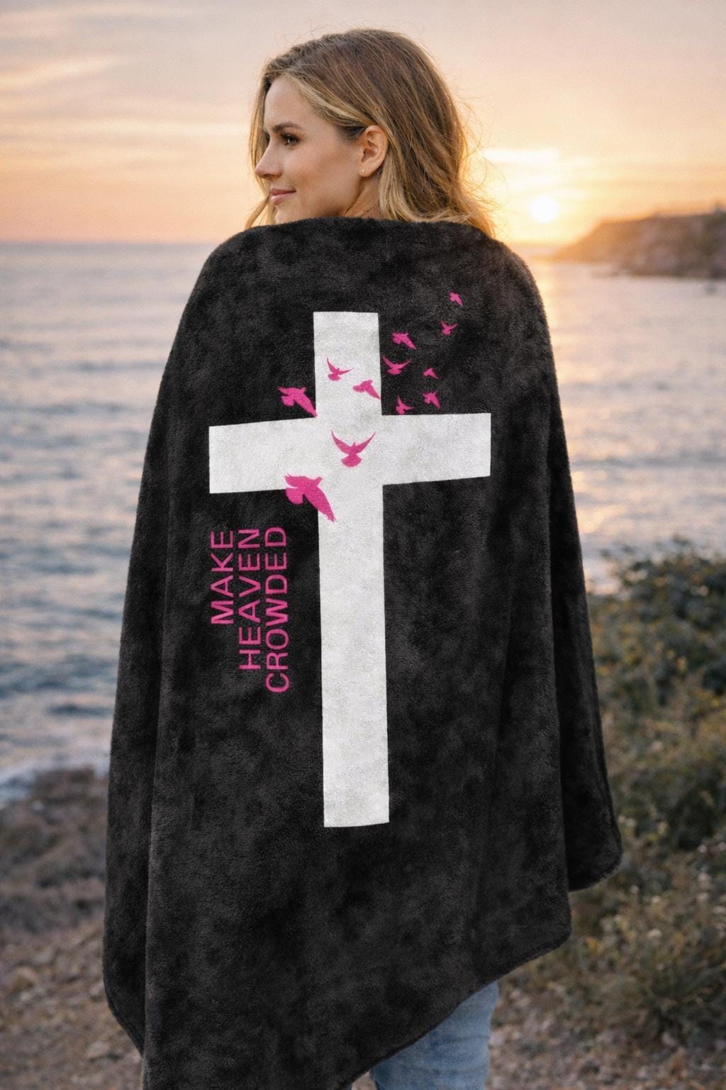 Make Heaven Crowded- Velveteen Microfiber Blanket