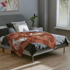 Pumpkin Spice & Jesus Ghost Velveteen Blanket