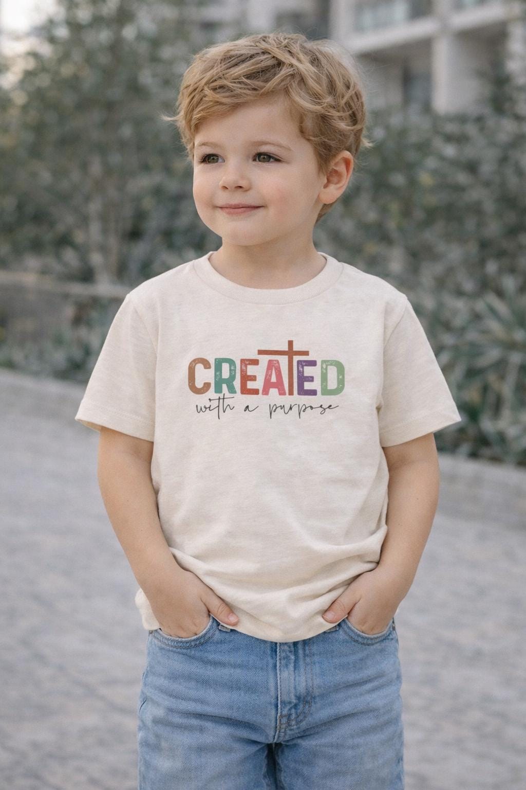 Toddler "Created With A Purpose" Tee