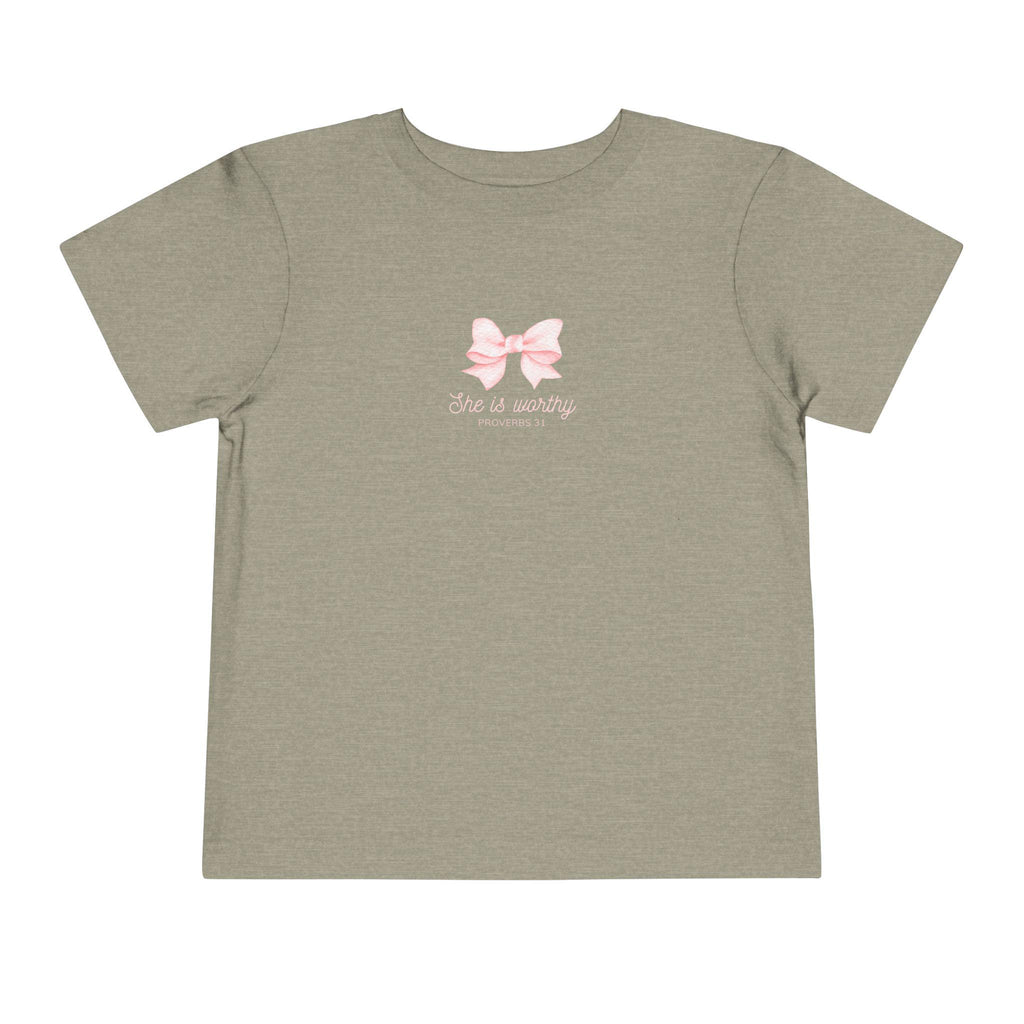 She Is Worthy Toddler T-shirt