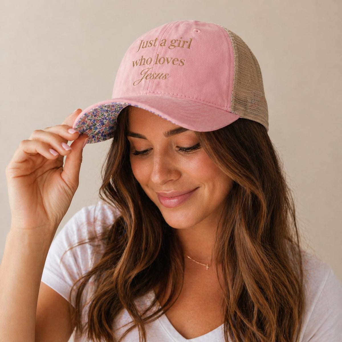 Just a girl who loves Jesus Hat