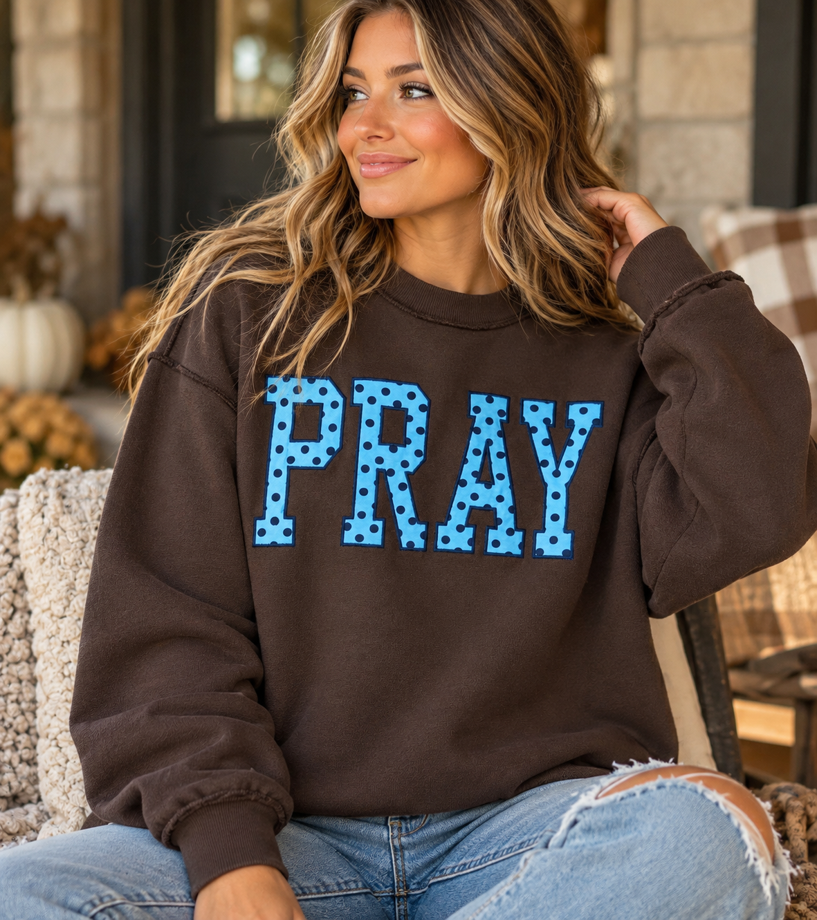 PRAY Polka Dot Sweatshirt