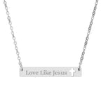 Love Like Jesus Bar Necklace