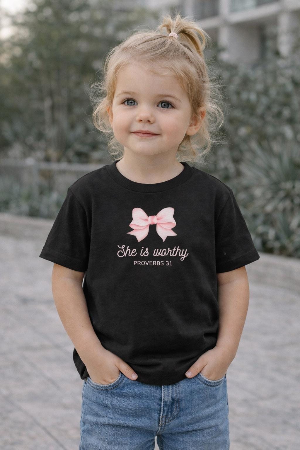 She Is Worthy Toddler T-shirt
